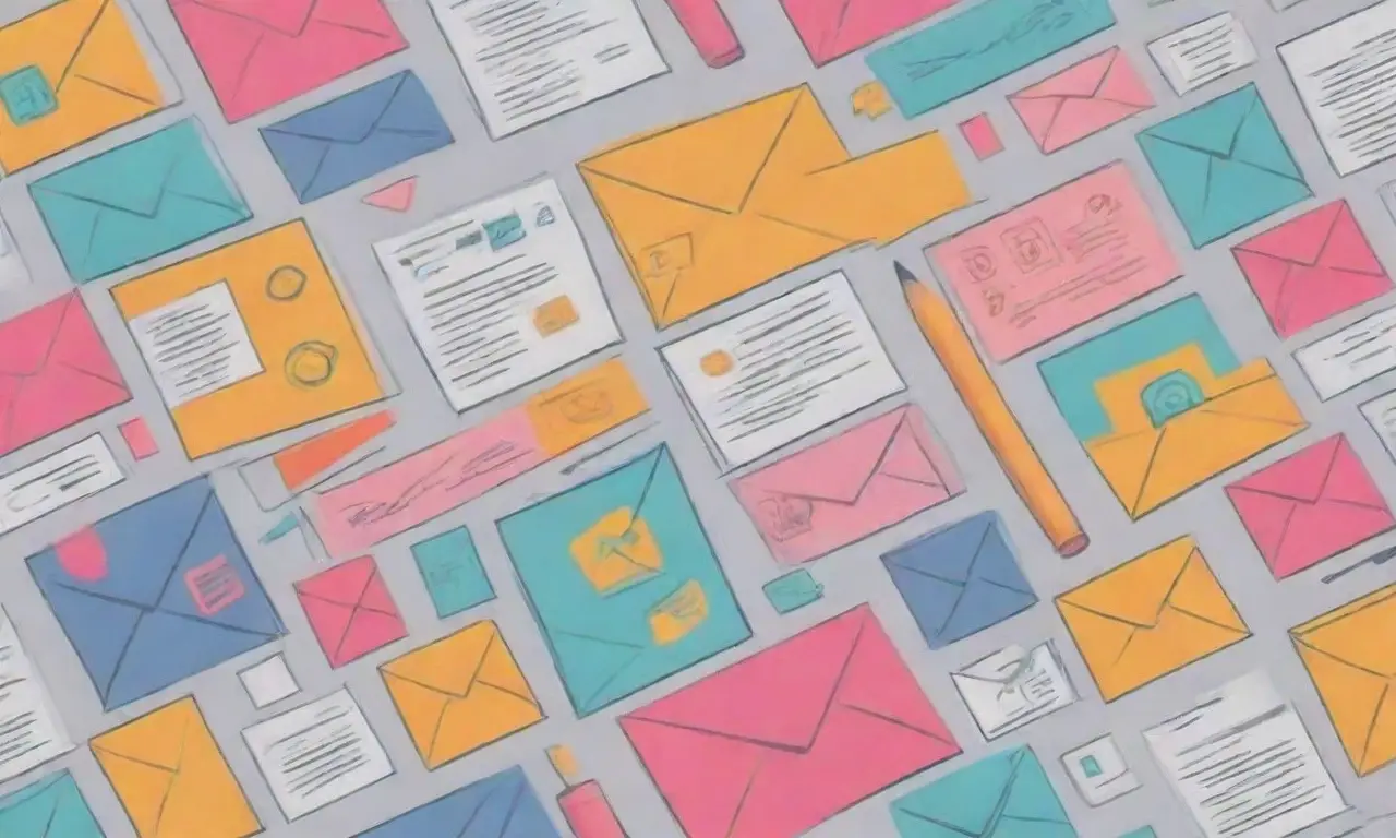 Se utilizan líneas, colores y formas para resaltar herramientas de marketing por correo electrónico y mejorar la experiencia del usuario