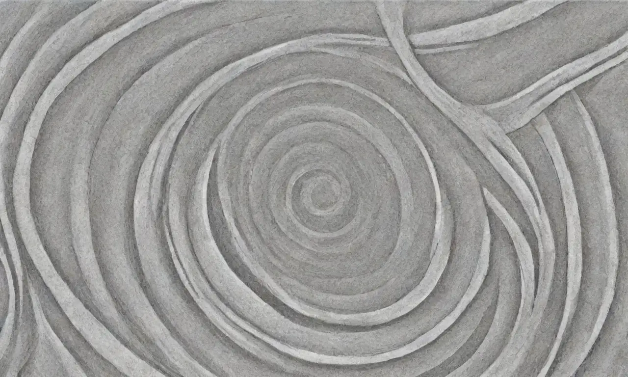 Líneas audaces y sombras suaves crean profundidad y movimiento en una composición armoniosa