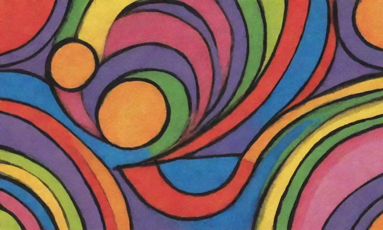 Colores vibrantes y detalles intrincados crean una composición dinámica y armoniosa