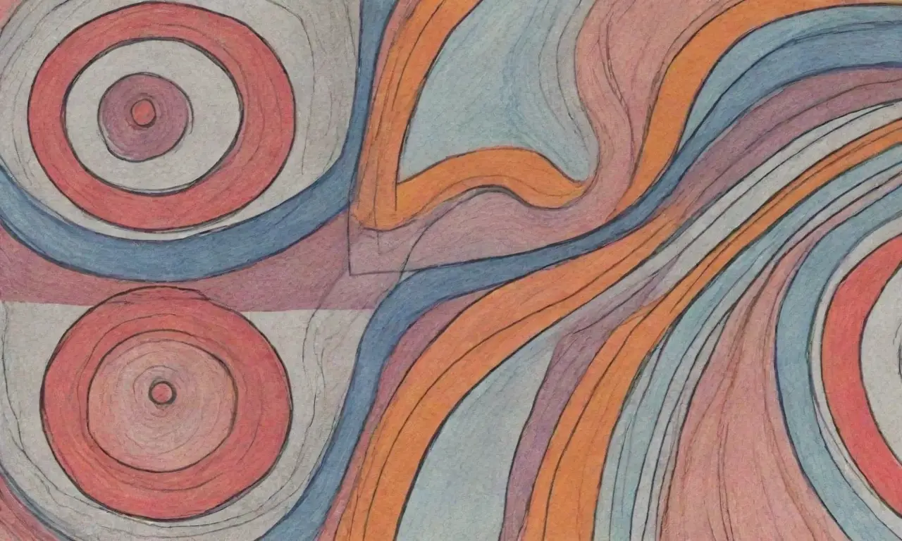 El diseño combina líneas, texturas y colores para crear profundidad y guiar la atención del espectador