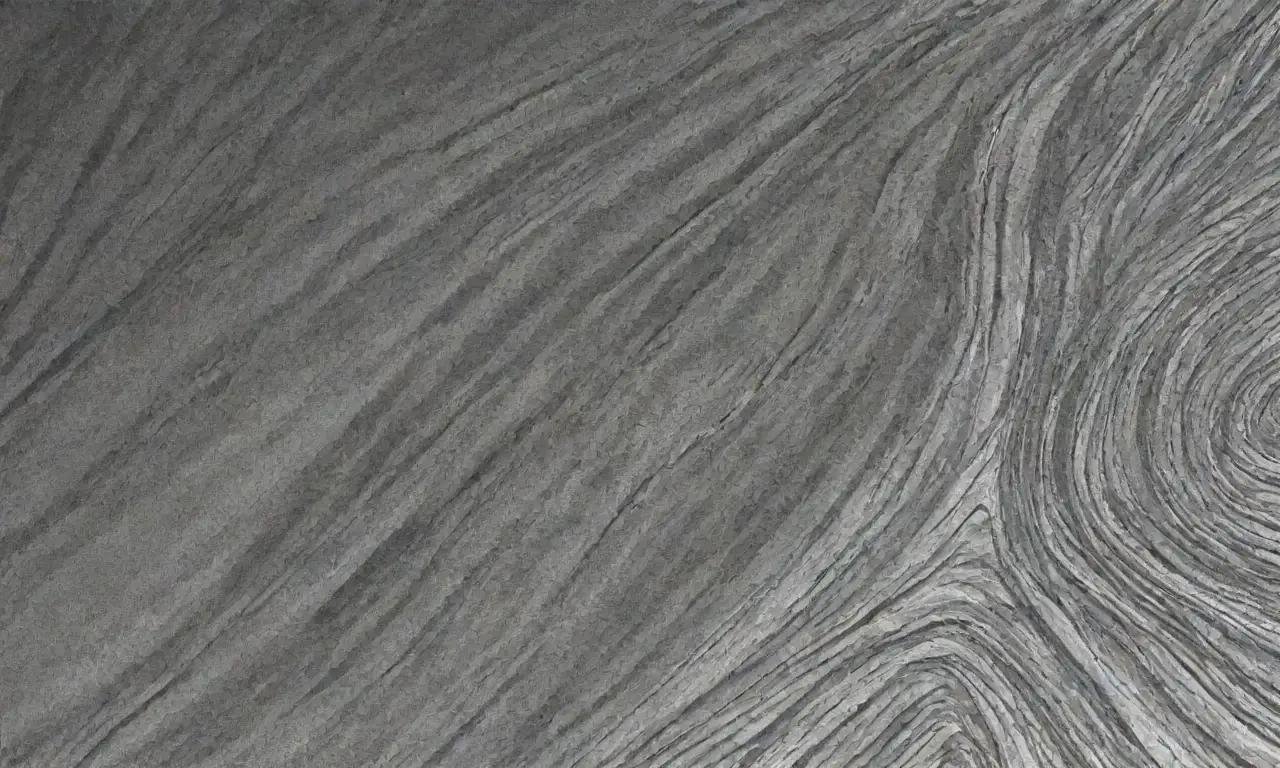El diseño combina líneas, texturas y colores para crear profundidad y jerarquía visual