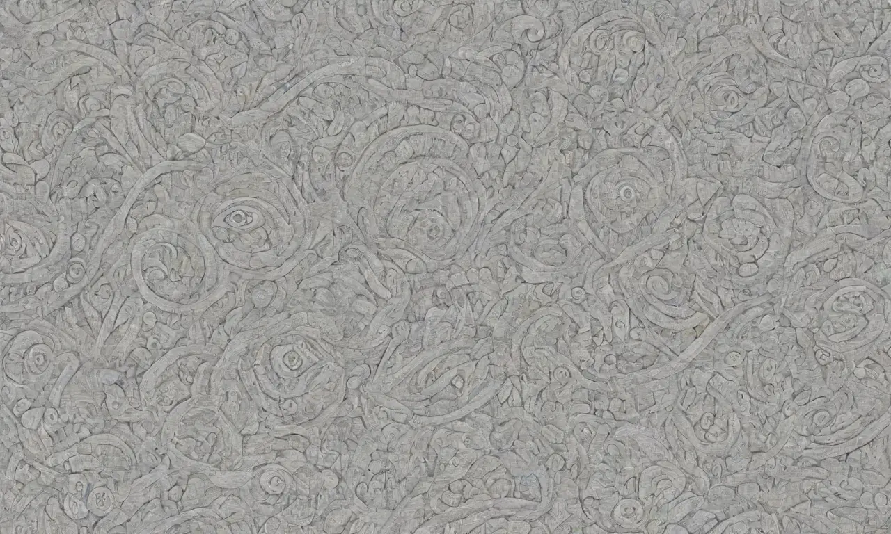 El diseño se caracteriza por líneas intrincadas, sombras suaves, fondos texturizados y un uso equilibrado de colores y formas