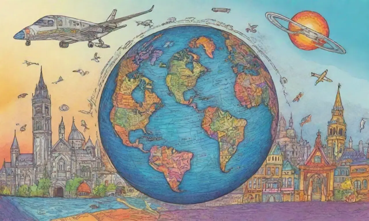 Un diseño vibrante y dinámico ilustra el viaje y la colaboración en marketing