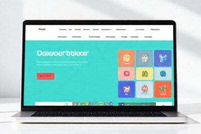 Crea un sitio web moderno y colorido