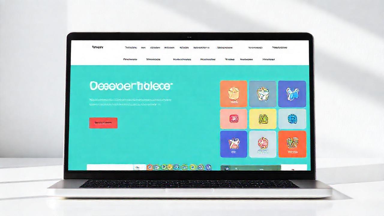 Crea un sitio web moderno y colorido