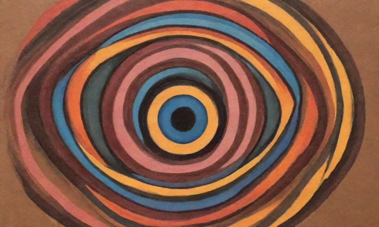 Líneas audaces y colores vibrantes crean una composición dinámica y equilibrada