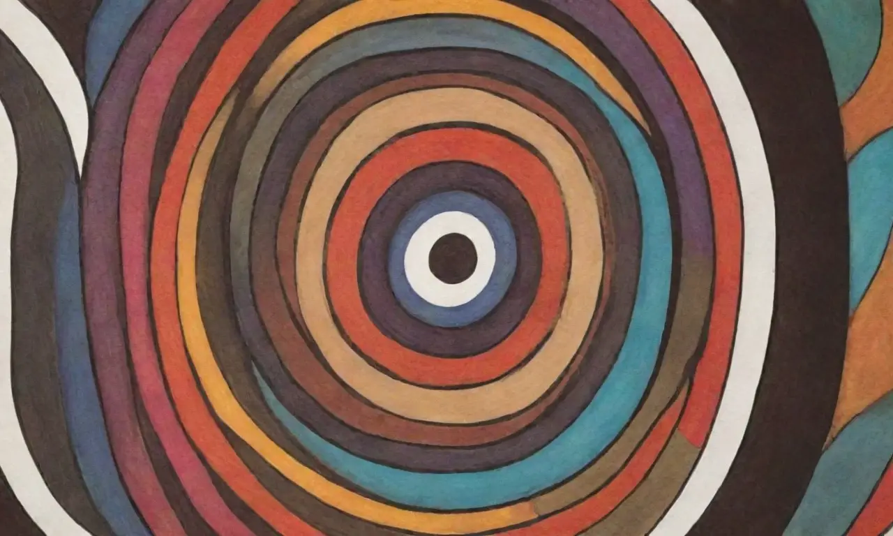 Un diseño dinámico y equilibrado que combina líneas, texturas y colores para crear profundidad y movimiento