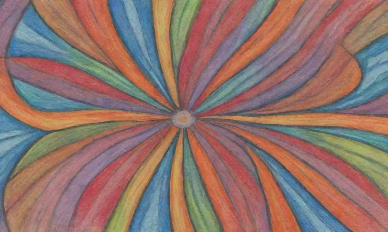 Colores vibrantes, líneas definidas y texturas intrincadas crean una composición dinámica y armónica