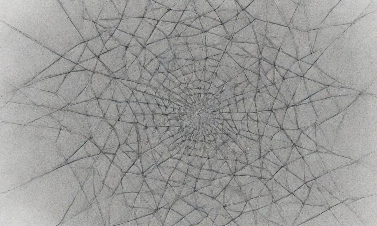 Un diseño complejo combina líneas intrincadas, sombras suaves, texturas digitales y contrastes de luz para crear profundidad y armonía
