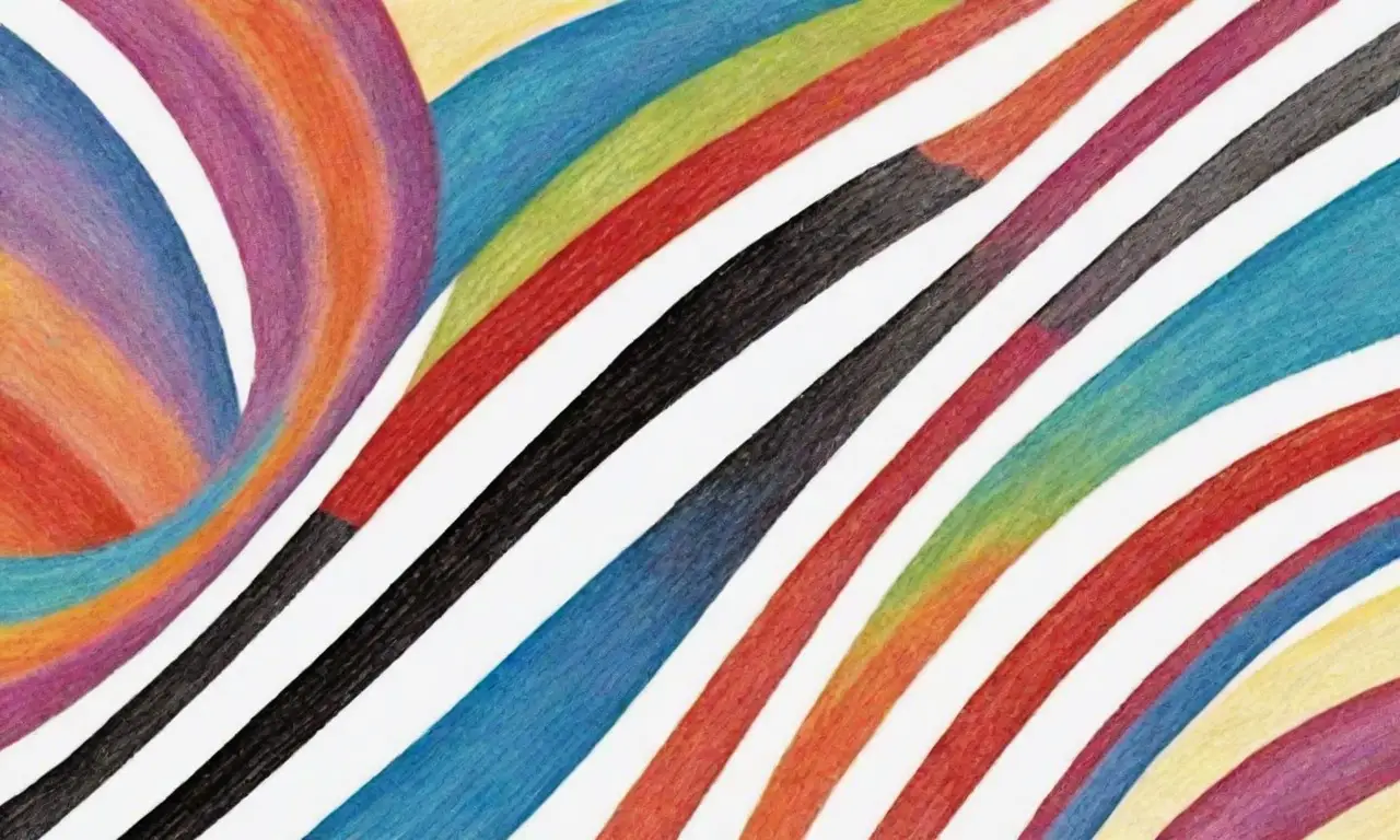 Líneas y colores crean un diseño digital complejo y armónico