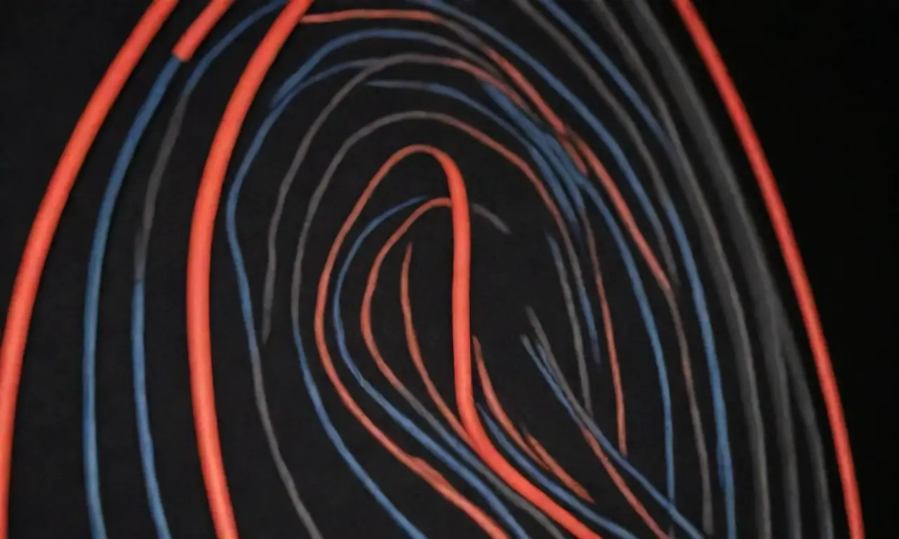 Un diseño visual que combina líneas, texturas y colores para representar un servidor optimizado y eficiente