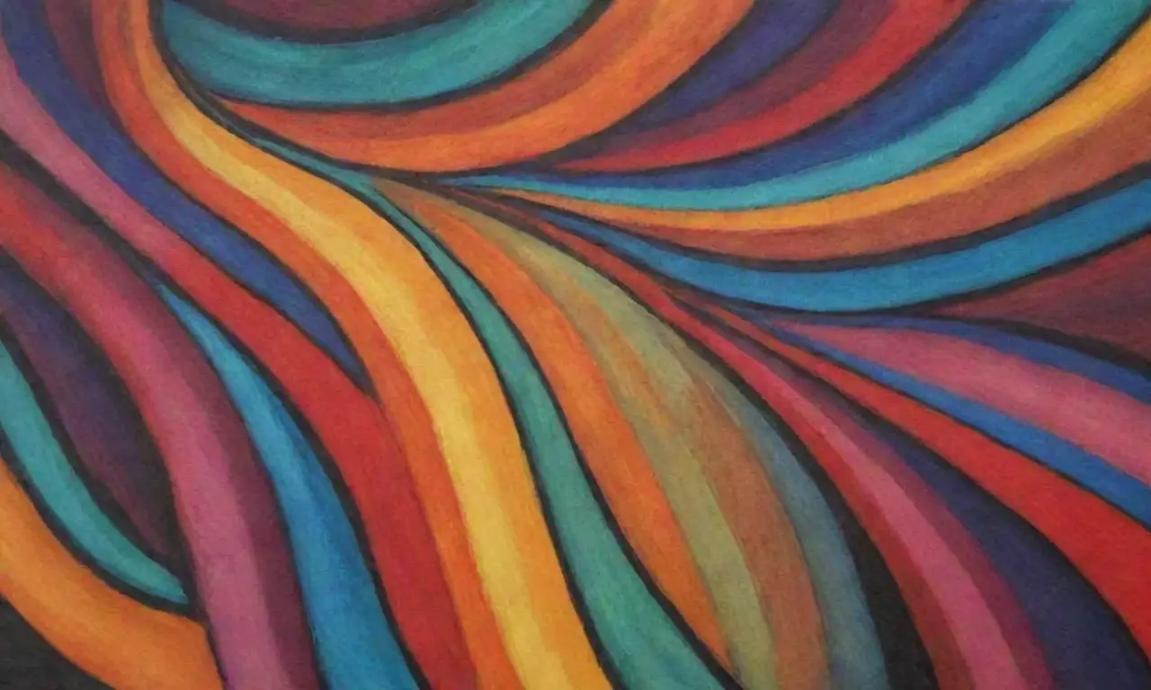 Una composición vibrante y dinámica que evoca emoción y conexión a través de formas, colores y texturas