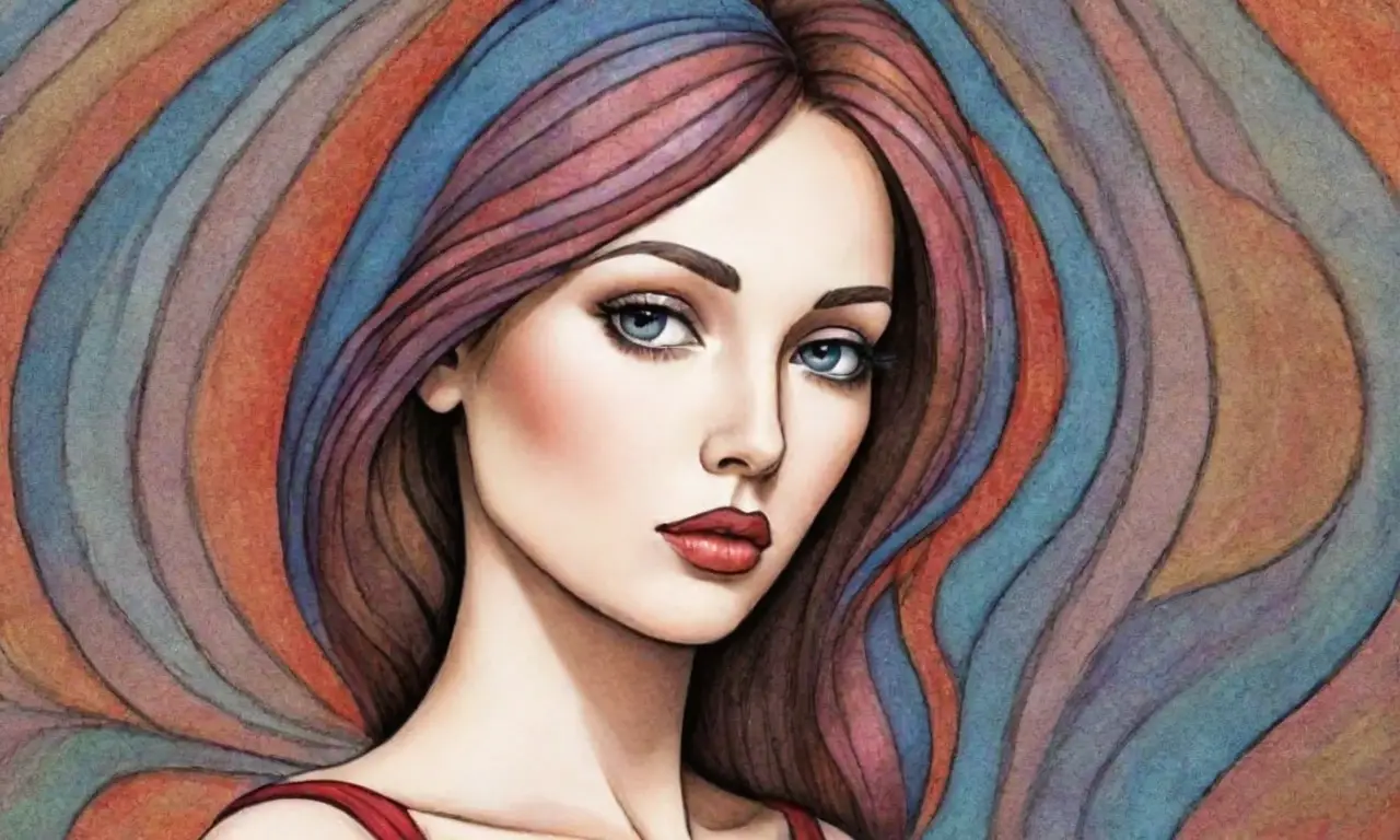 Un dibujo armonioso combina líneas, texturas y colores para crear profundidad y movimiento