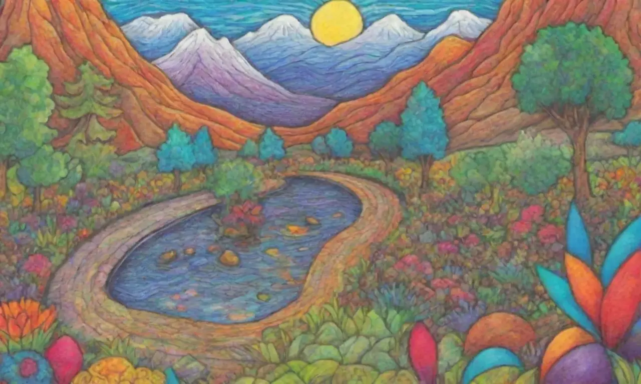 Colores vibrantes y texturas diversas crean una narrativa visual inspiradora