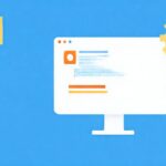 Interfaz de blog: diseño limpio y azul