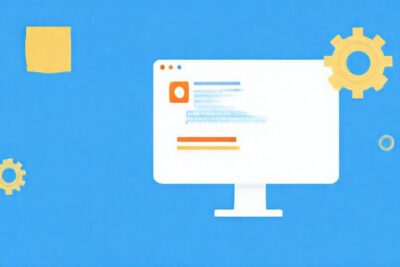 Interfaz de blog: diseño limpio y azul