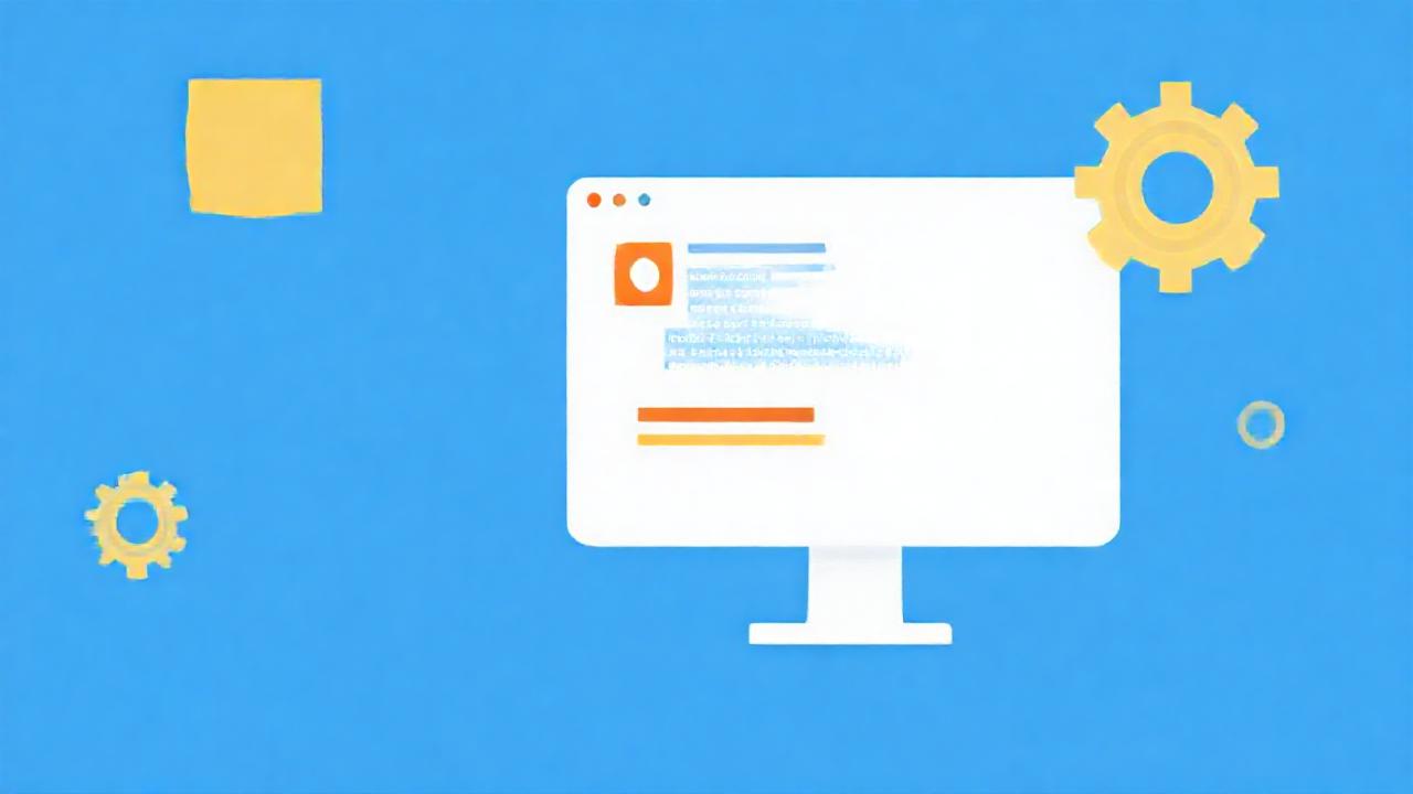 Interfaz de blog: diseño limpio y azul