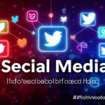 Redes sociales vibrantes y conectadas
