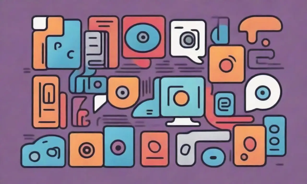 El diseño digital combina líneas audaces, colores vibrantes y texturas complejas para crear una composición armoniosa y atractiva