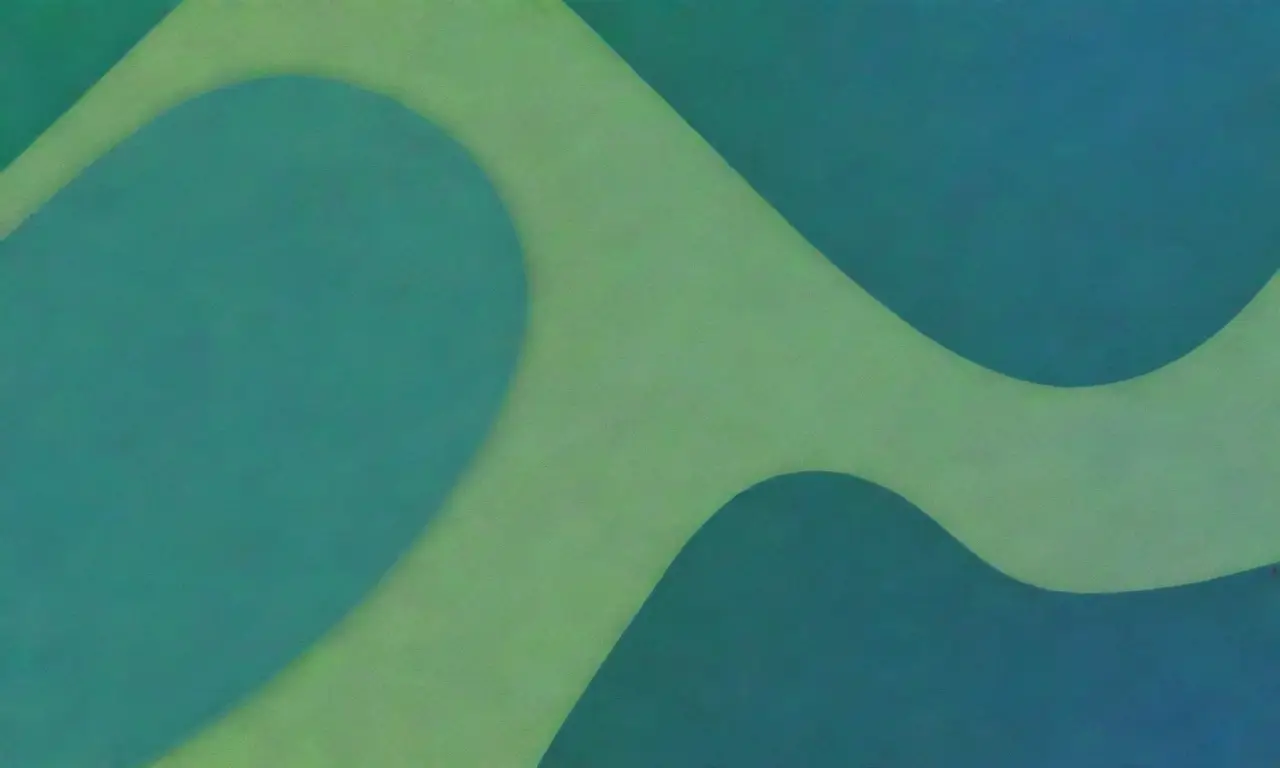 Un lienzo dividido con gradientes de azul y verde, líneas definidas, patrones intrincados y un icono de candado digital que resalta la seguridad