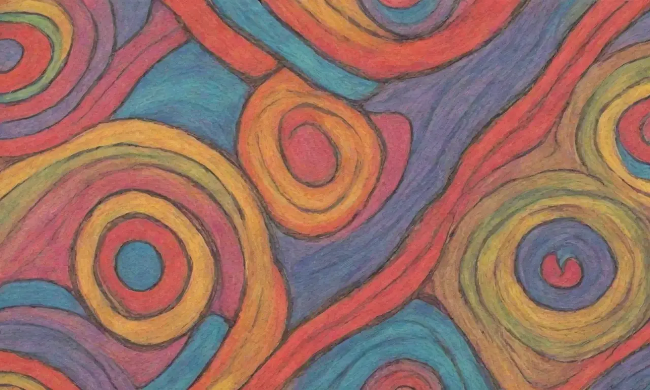 Colores vibrantes, líneas intrincadas y sombras audaces crean una composición dinámica y armoniosa