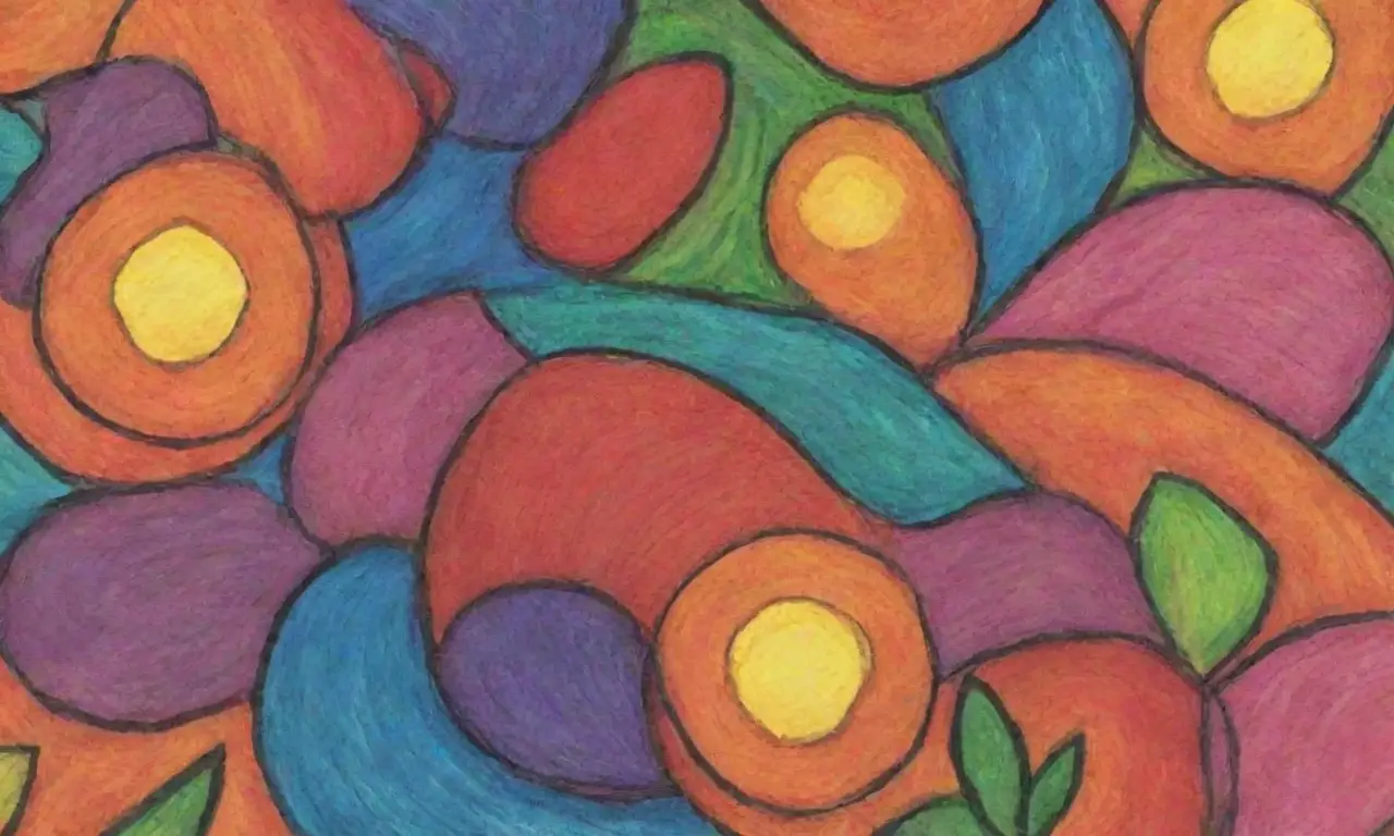 Colores vibrantes y texturas crean profundidad y conexión en composiciones armoniosas