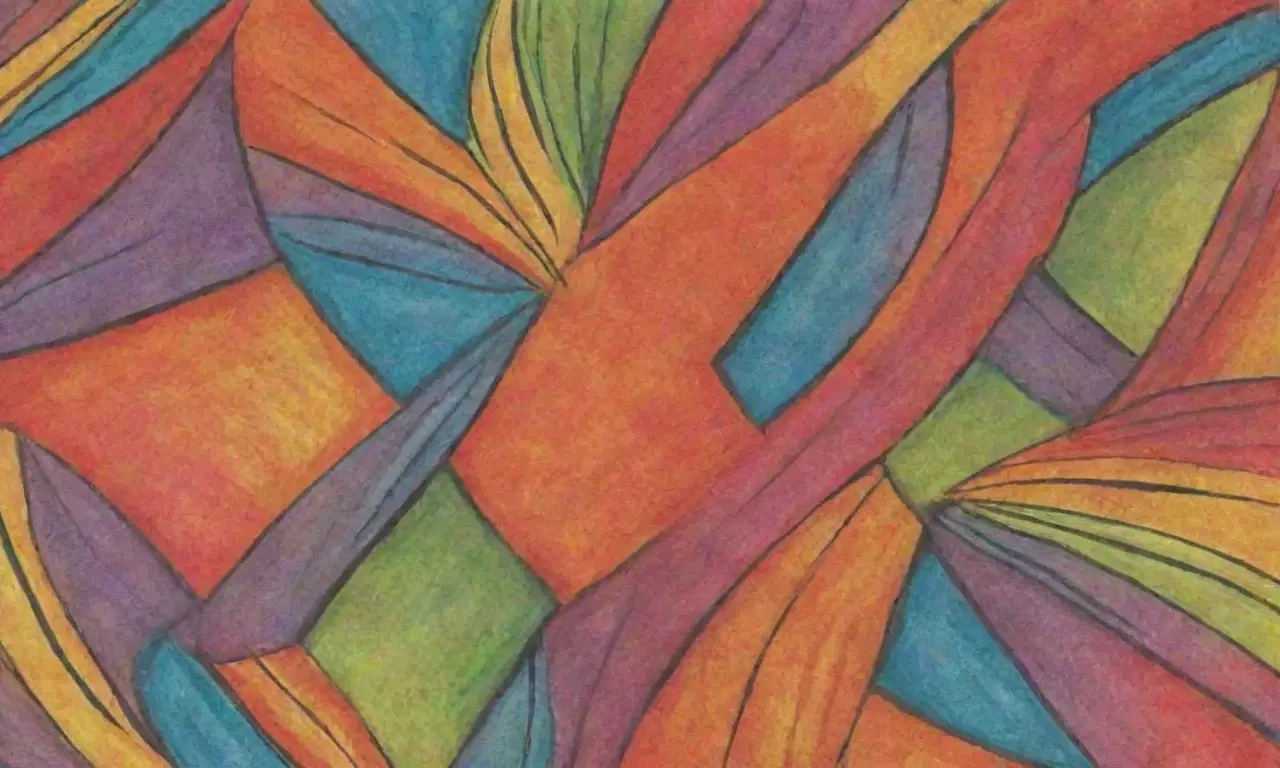 Colores vibrantes, líneas intrincadas y contrastes suaves crean una composición armoniosa y rica en detalles