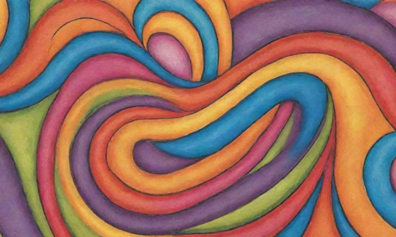 Colores vibrantes, líneas definidas y texturas intrincadas crean una composición dinámica y emocional