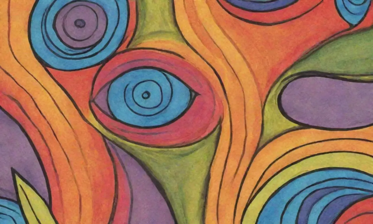 Colores vibrantes y suaves gradientes crean profundidad y armonía en un diseño lleno de detalles y movimiento