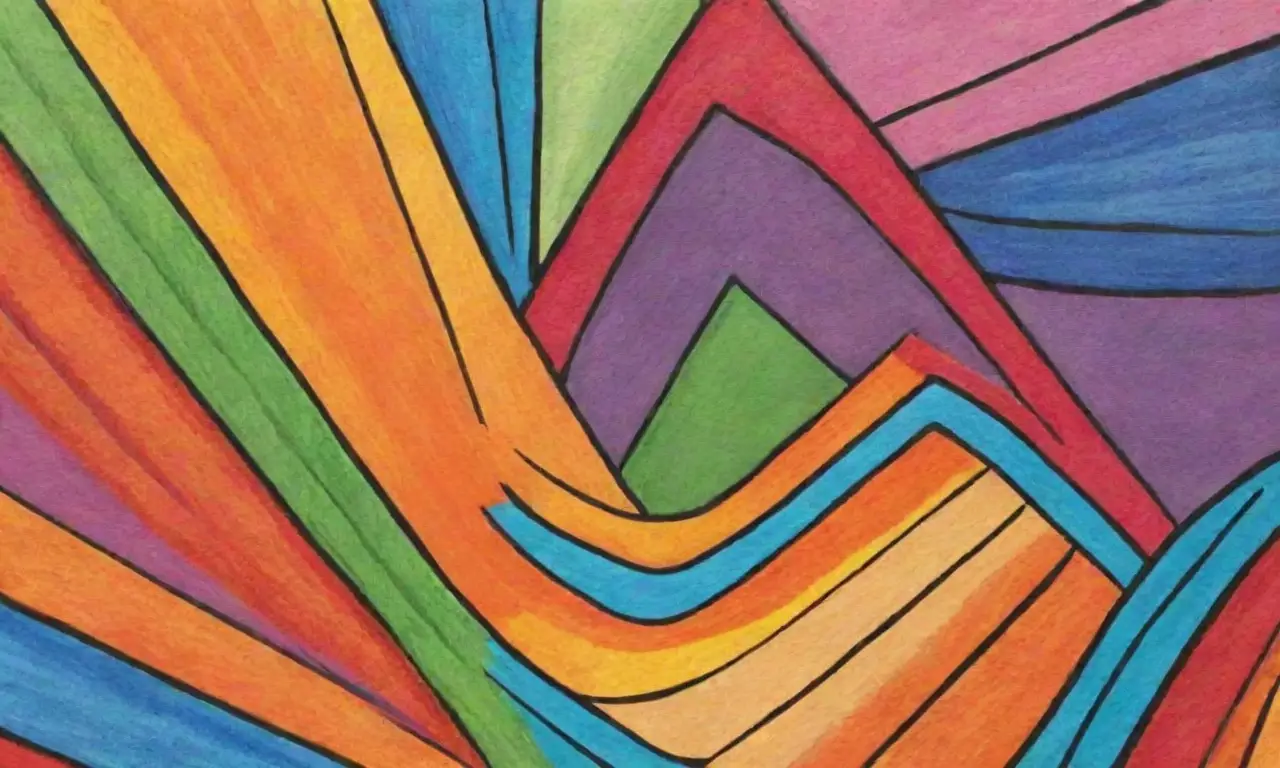 Colores vibrantes, líneas intrincadas y contrastes suaves crean una composición armoniosa y dinámica