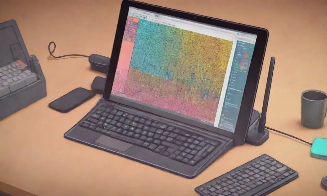 Un diseño digital con líneas audaces, texturas intrincadas y una paleta de colores vibrantes