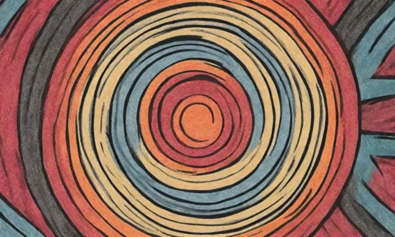 Un diseño complejo y dinámico que combina líneas, texturas y colores para resaltar objetivos clave