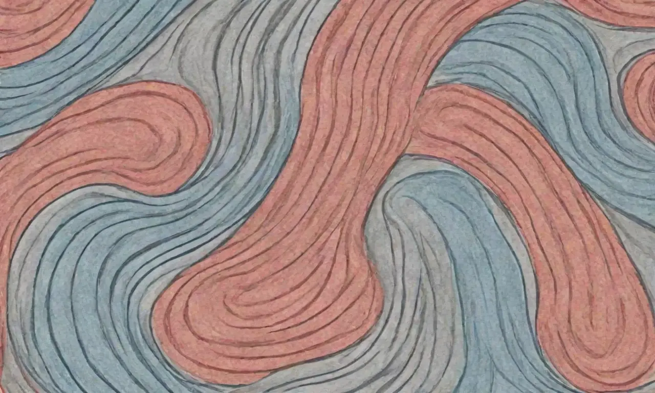 El diseño combina líneas, sombras, texturas y colores para crear profundidad y guiar la atención del espectador