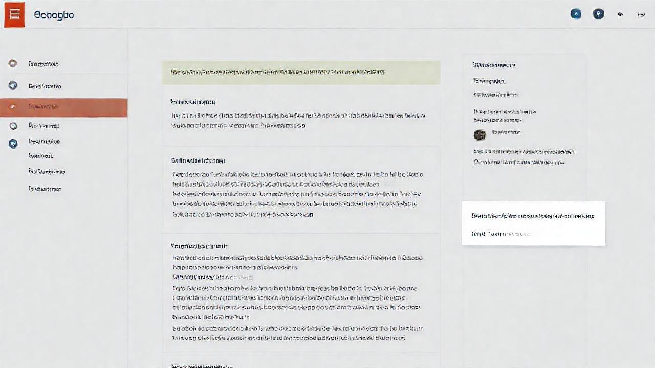 Interfaz de blog: diseño limpio e informativo