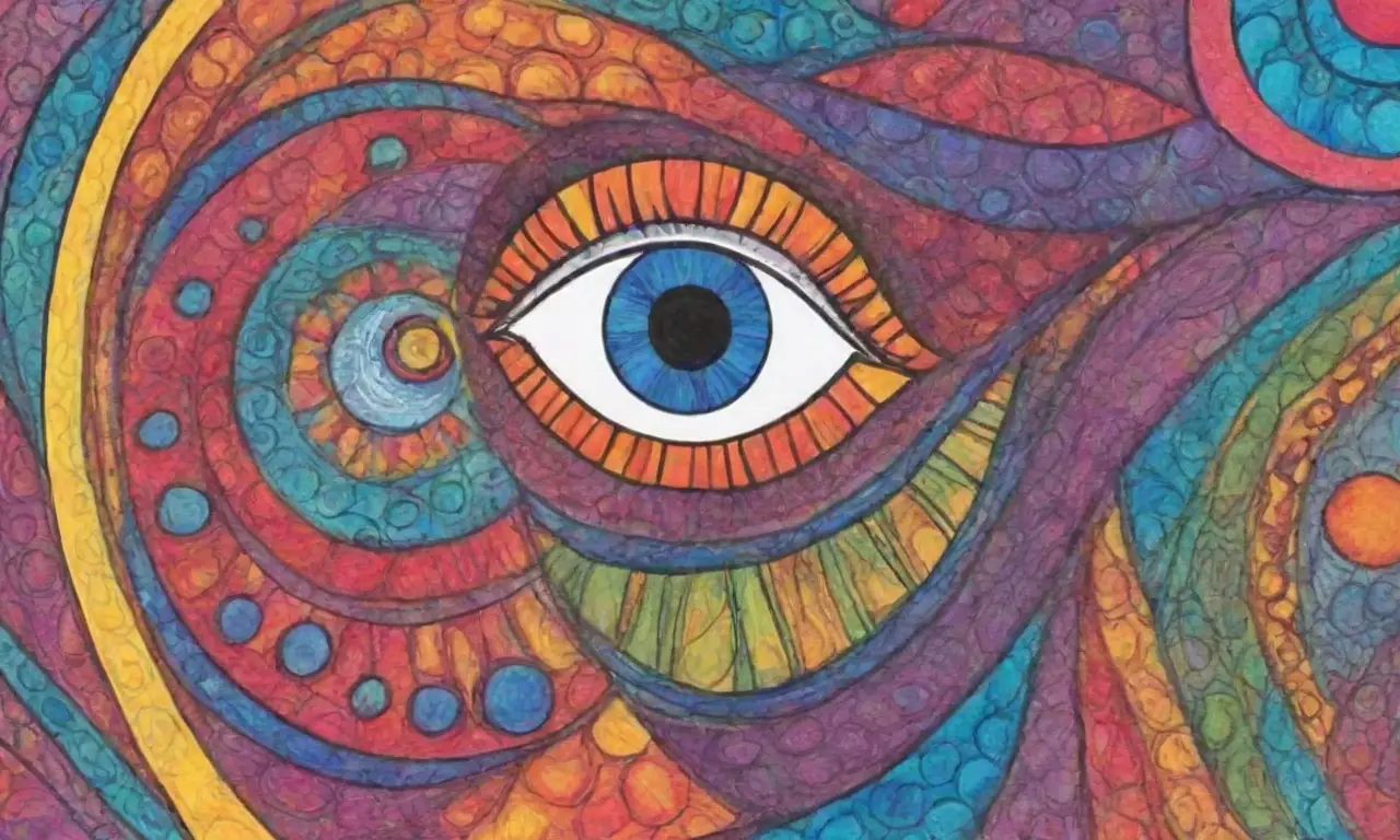 Colores vibrantes y formas intrincadas crean una composición digital armoniosa y conectada