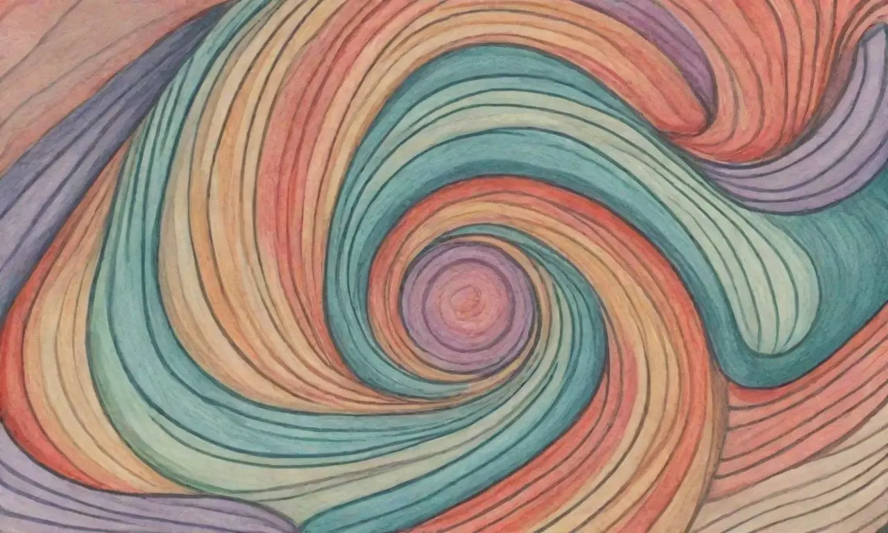 Elementos visuales como líneas, colores y formas crean una composición dinámica y atractiva