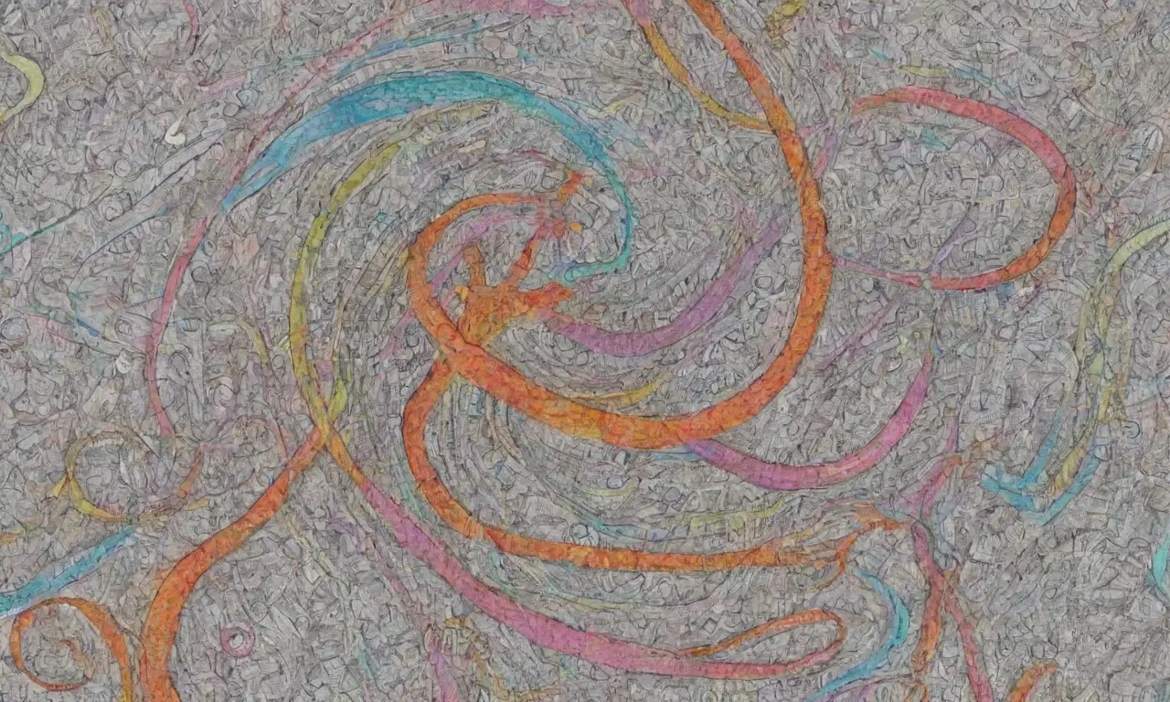 Un diseño visualmente complejo combina líneas, sombras y colores para resaltar ideas y estrategias
