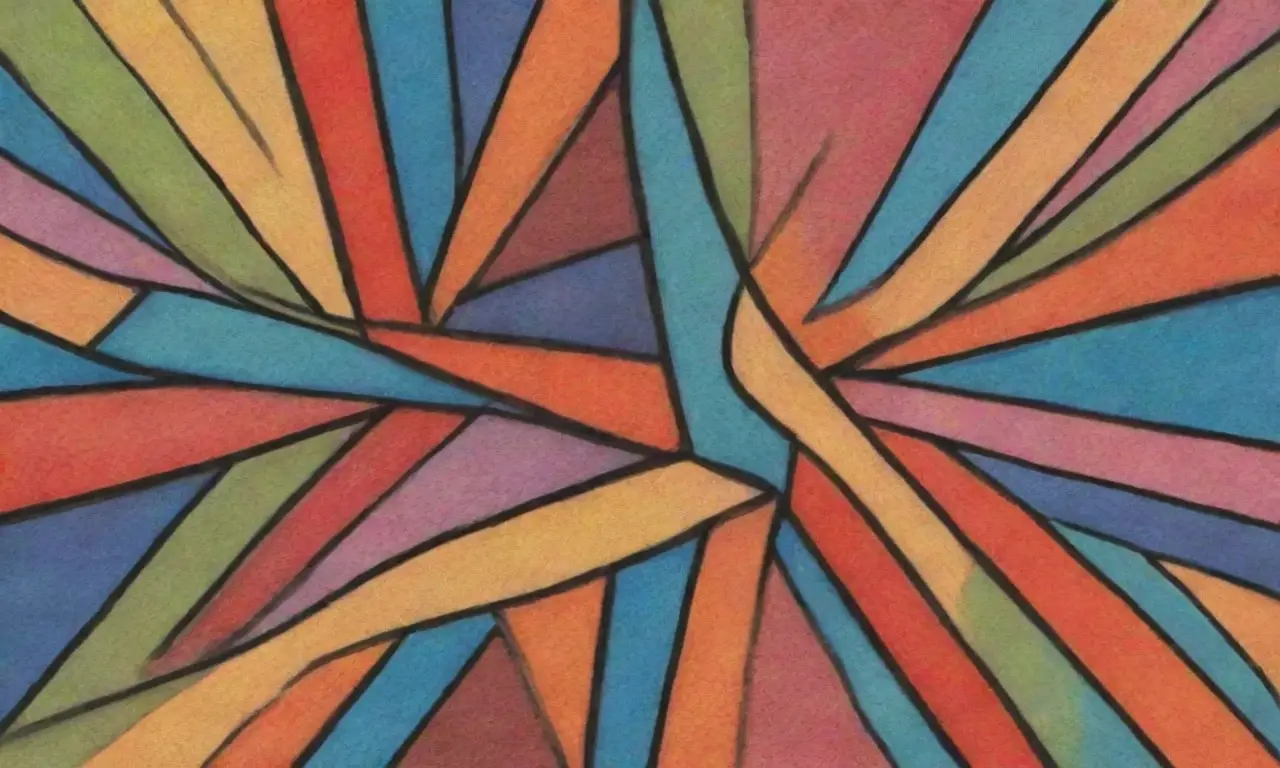 Una composición dinámica y armoniosa con contrastes, texturas y colores vibrantes