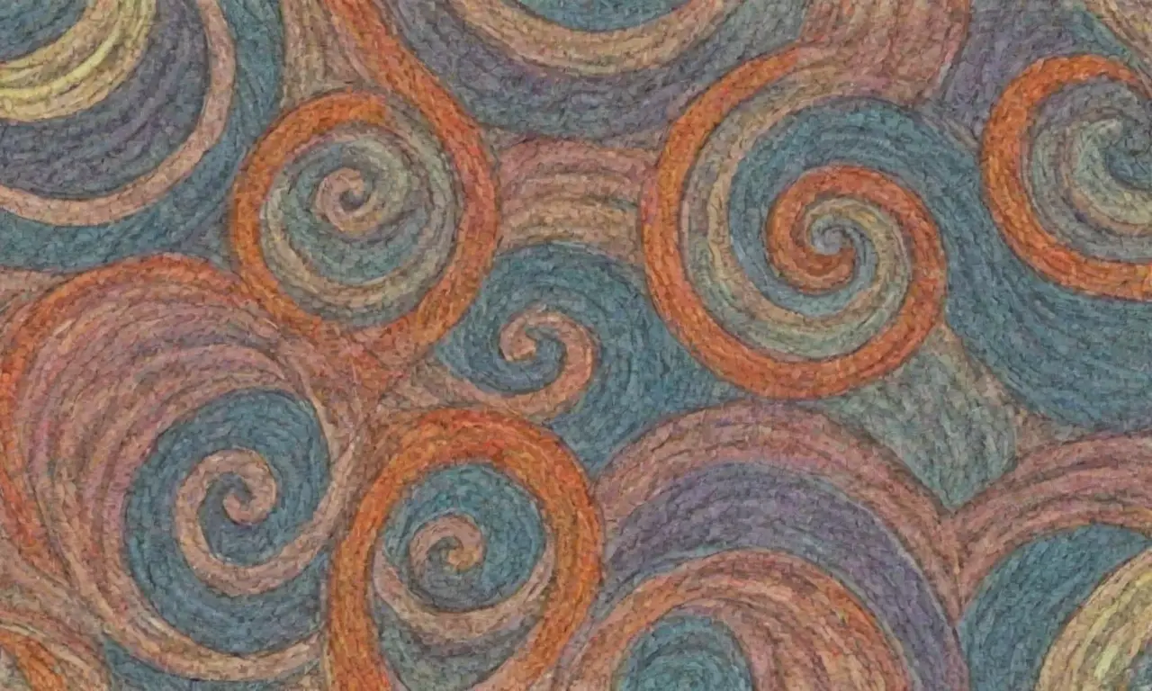 El dibujo se caracteriza por líneas intrincadas, sombras suaves, texturas contrastantes y una paleta de colores cohesiva