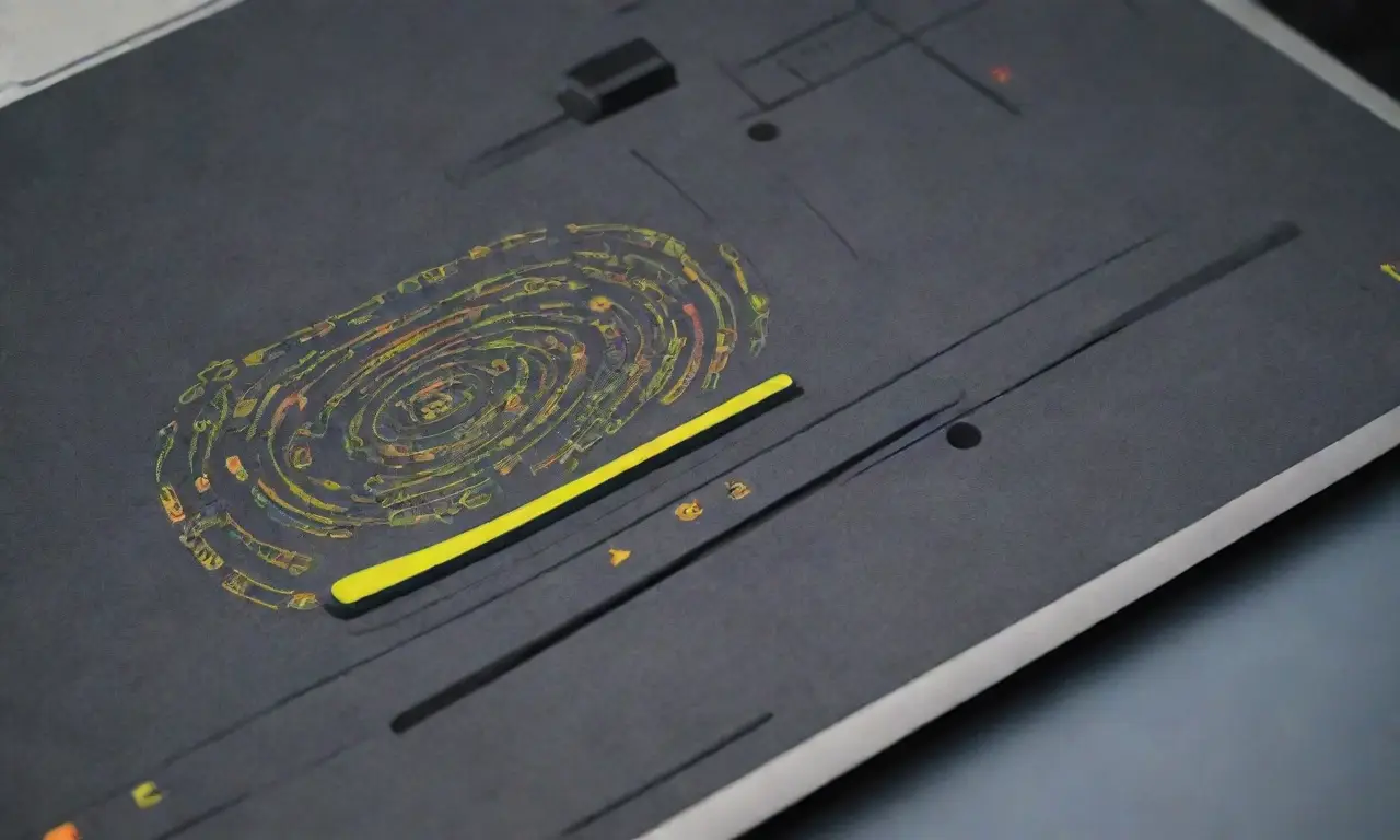 Un diseño vibrante y dinámico de un laptop con sombras suaves y patrones intrincados