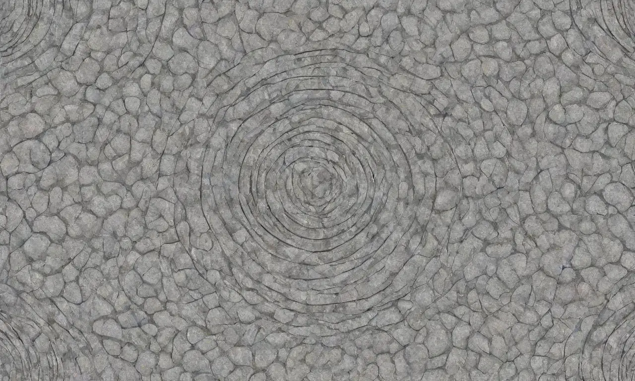 El arte combina líneas intrincadas, sombras suaves y formas orgánicas para crear una composición dinámica y armónica