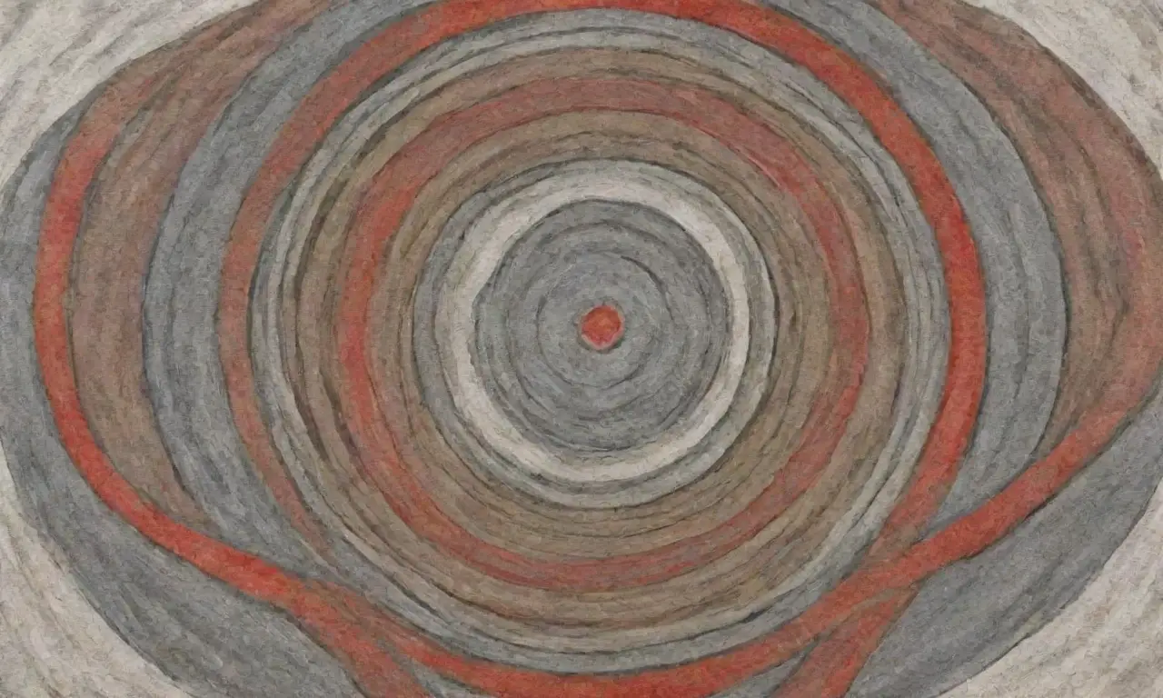 Una obra visualmente rica que combina líneas, texturas y colores para atraer la atención y evocar emociones