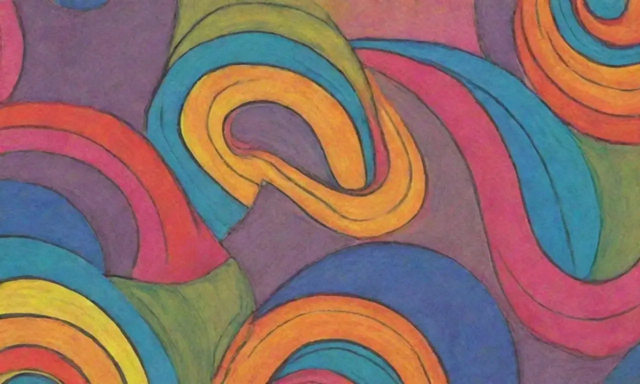 Colores vibrantes y texturas delicadas crean una composición dinámica y armónica