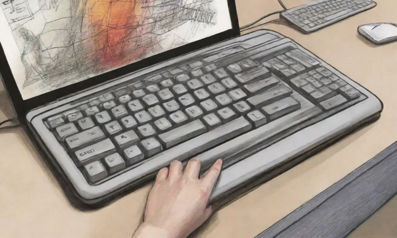 Un diseño de pantalla de computadora combina líneas, texturas y colores para resaltar funciones y organización