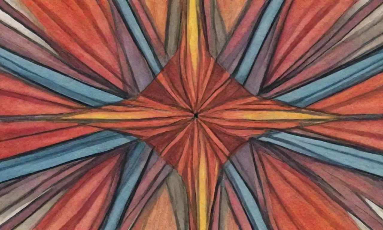 Una composición equilibrada y dinámica combina líneas, texturas y colores para crear profundidad e interés visual