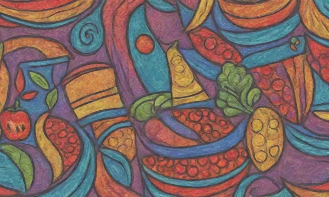 Colores vibrantes y texturas crean profundidad y movimiento en composiciones que evocan el viaje y el comercio