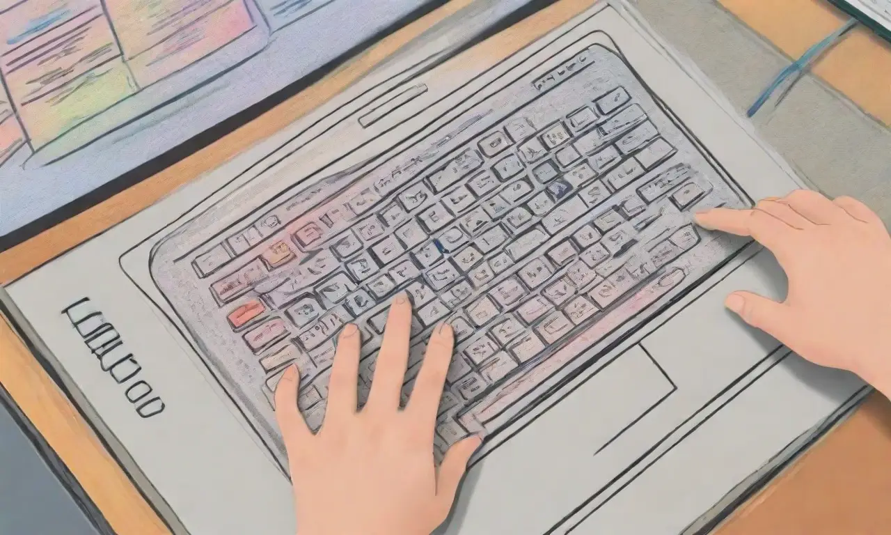 Ilustración detallada de una pantalla de computadora con elementos que representan errores y claridad