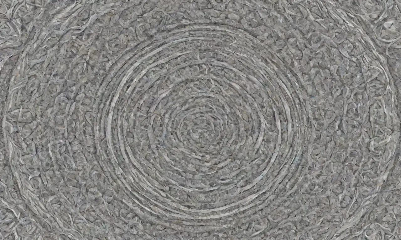 Un diseño artístico combina líneas intrincadas, sombras suaves, patrones texturizados y un equilibrio armonioso