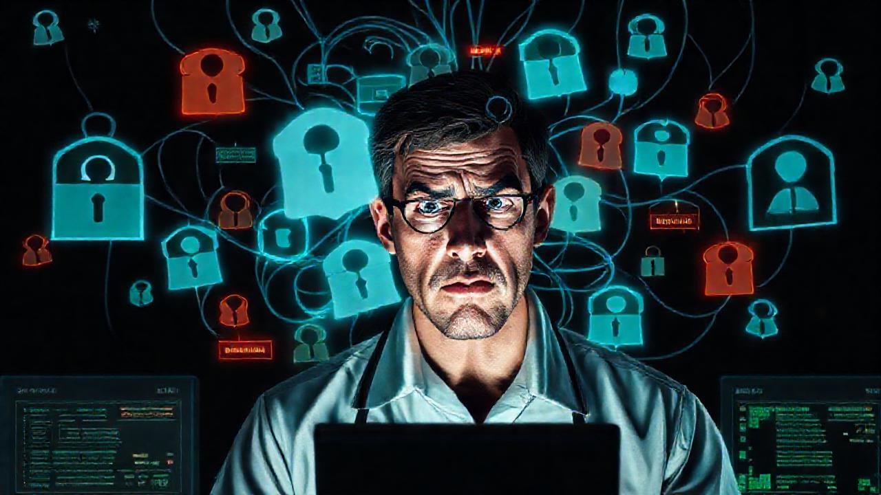 Un técnico frustrado enfrenta un fallo digital