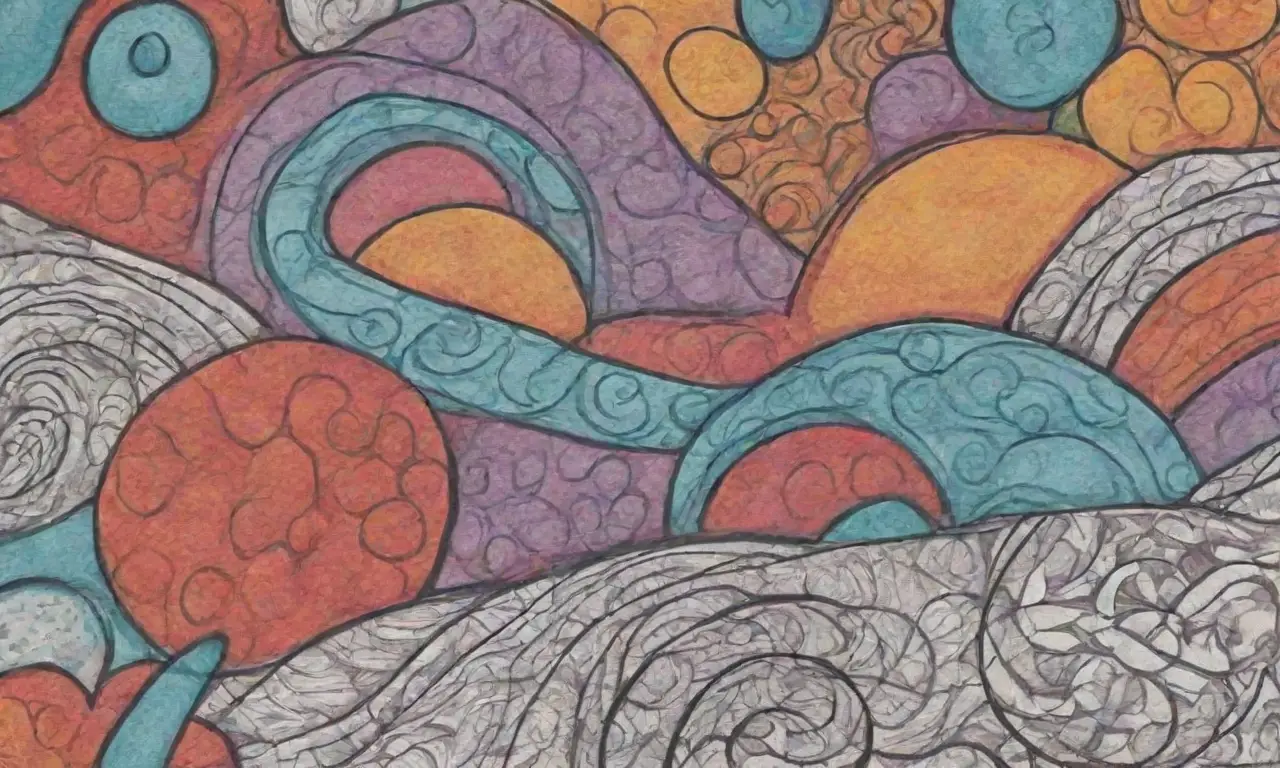 Diversos elementos visuales como líneas, colores y formas crean profundidad, interés y dinamismo en el diseño